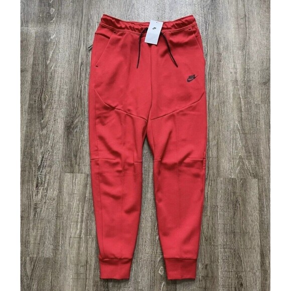 New Nike Tech Fleece Jogger Pants SweatpantsCU4495-657 Size Men's XL Red